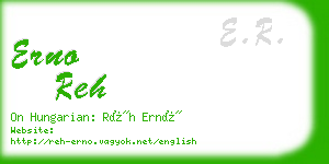 erno reh business card